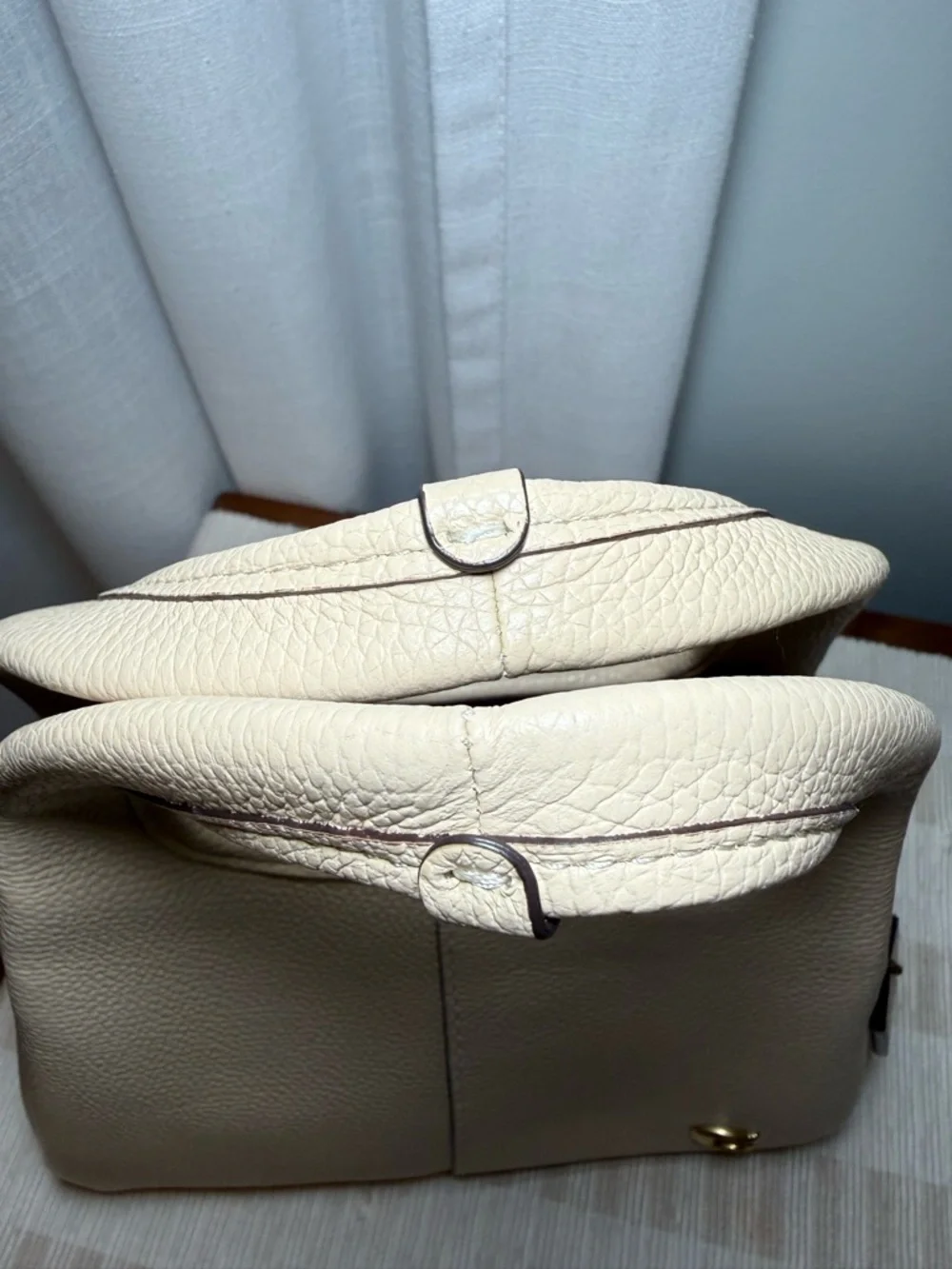 Coach Lana 23 in ivory pebbled leather - Picture 8 of 9
